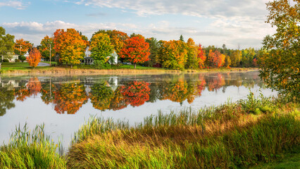 Autumn colors - Haley Pond at Rangeley - Maine