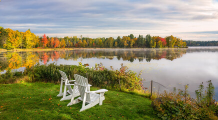 Autumn comfort - Haley Pond at Rangeley - Maine
