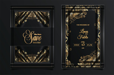invitation wedding luxury card set