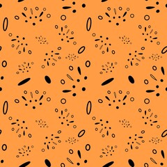 Dots minimal elegance orange cute modern pattern