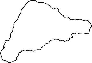 doodle freehand drawing of easter island map.
