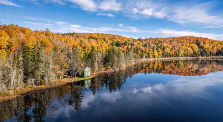 Rangeley Lakes Scenic Byway - near Beaver Pond - autumn scenic drive - Maine