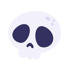 Halloween skull head Icon.