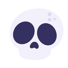 Halloween skull head Icon.