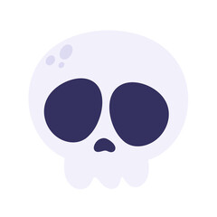 Halloween skull head Icon.