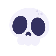 Halloween skull head Icon.