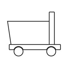 trolley icon vector