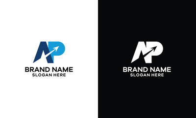simple and modern logo design for initial company identity.