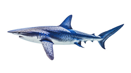 Fototapeta premium shark isolated on white background.