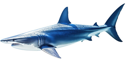 Fototapeta premium shark isolated on white background.