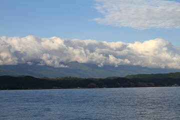 Beautiful summer landscape with mountainous terrain
