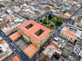 vista aérea de la ciudad de Riobamba Ecuador