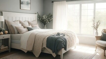  Cozy Bedroom - ai generated