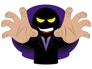 悪人　黒　シルエット 怖い　