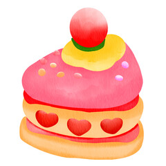 cake isolated on white background