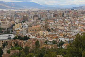 Fototapeta premium Santa Iglesia Catedral Basilica de la Encarnación in Malaga, Spain