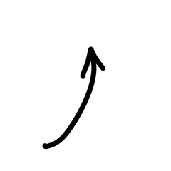 Hand drawn creative arrows.