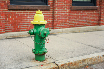 fire hydrant stands tall on the bustling city street, representing preparedness, safety, and a lifeline in times of emergencies