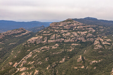 Aerial view of Parc Natural Catalonia