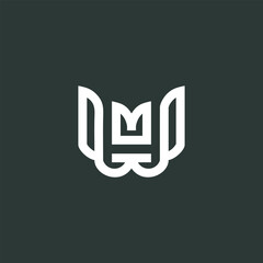 Letter w logo vector with creative modern idea concept