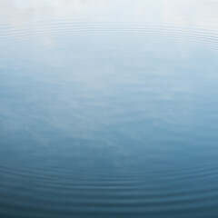 clean and empty blue water surface 