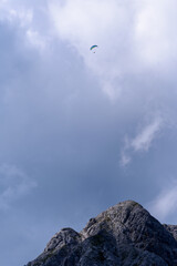 paragliding in the mountains