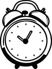 Ringing alarm clock vector illustration
 on white background