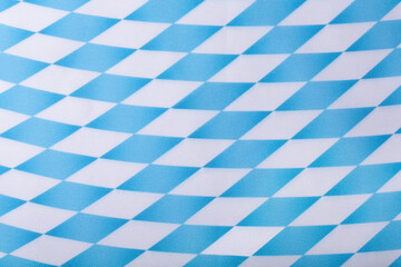 Oktoberfest background, white and blue fabric