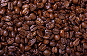 coffee beans as background