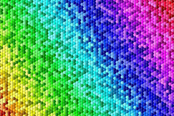 Tło mozaika tęczowa kolorowa © Alythier