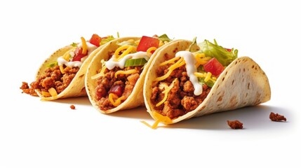 typical mexican tacos, food
