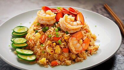 rice with shrimp and vegetables
