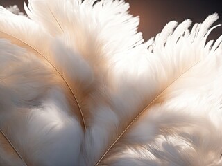 Abstract beautiful with soft feathers and fur Concept. ai generative