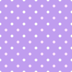 Purple and White Large Polka Dots Pattern Repeat Background