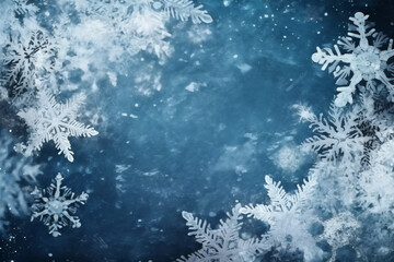 Snow texture Snowflakes , macro close-up. Christmas background concept. High quality illustration. AI Generative