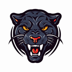 Fototapeta premium Panther logo, panther icon, panther head, vector