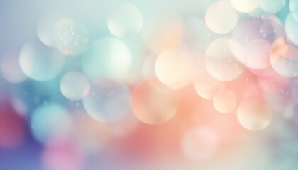 Obraz premium A softly defocused backdrop of multi colored circles, illuminated and glittering generated by AI