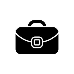 Briefcase vector icon. portfolio illustration sign. Bag symbol.
