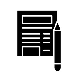 Edit icon vector. redact illustration sign. write symbol. document logo.