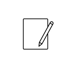 Edit icon vector. redact illustration sign. write symbol. document logo.