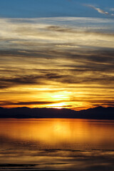Sunset over the Great Salt Lake