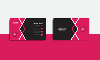 Modern and professional business card template,visiting card,landscape orientation.
