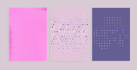 pale pink, violet minimal cover background with square halftone