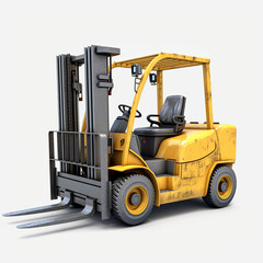 forklift in warehouse