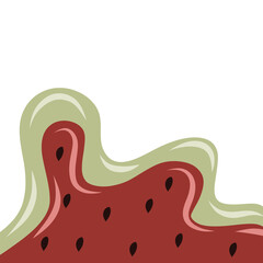 Watermelon summer border