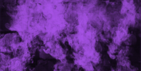 Halftone overlay texture. With an illustration of smoke and fire. Grunge vector background for contemporary designs. Y2k style
