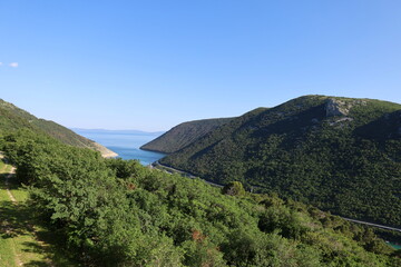 Lim canal in Istria. Croatia. Lim Bay, a Fiord in Croatia nearby Rovinj.