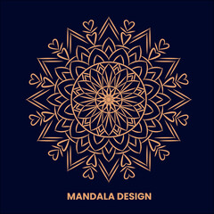 Free Lineal Mandala Vector Background