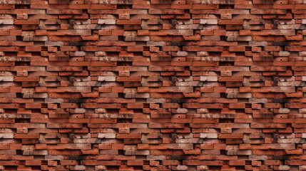 Seamless brick wall pattern, created with AI Generative Technology
