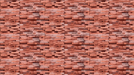 Seamless brick wall pattern, created with AI Generative Technology
